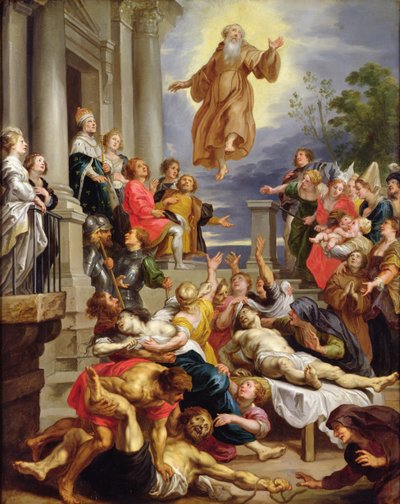 San Francesco di Paola che appare ai malati da Abraham van Diepenbeeck